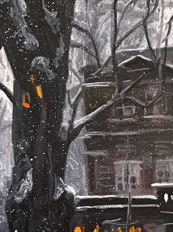 Snowfall by the Window