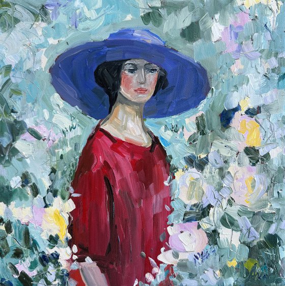 Woman Among the Flowers