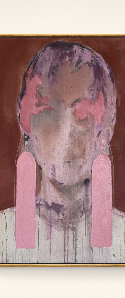 Contemporary abstract portrait by Gela MIKAVA