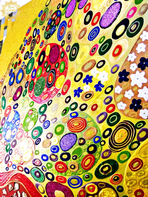 Inspiration by Klimt abstract
