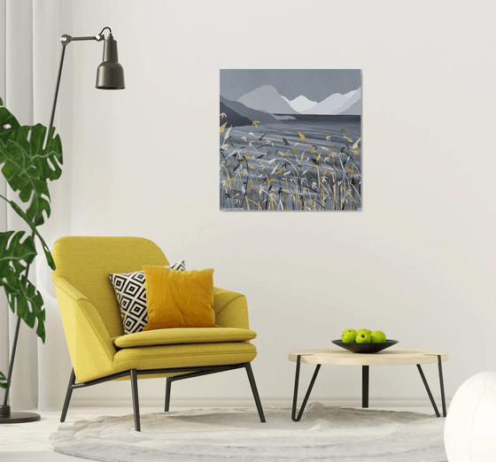 Golden Grass on Wast Water, The Lake District