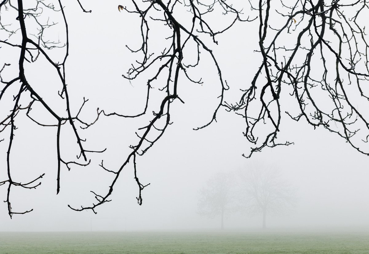 Impressionistic Landscape Photograph By Tom Hanslien, 47 X 33", London Fog Viii, Original Artwork