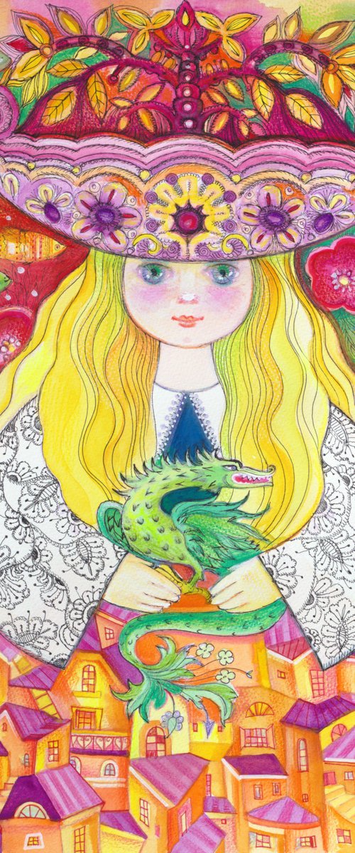 The lady and the dragon. by Oxana Zaika