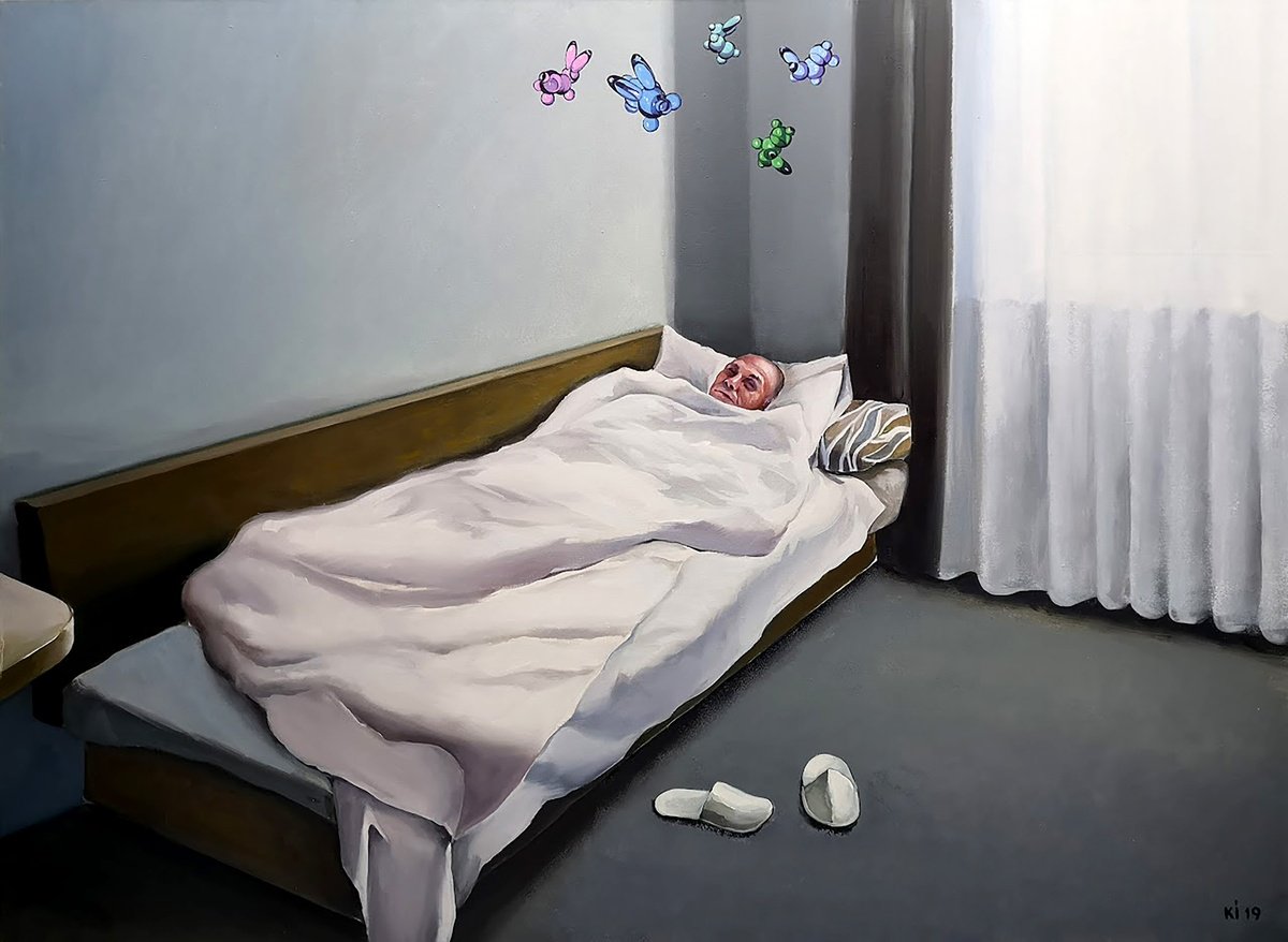 Impressionistic Portrait Oil Painting By Igor Konovalov, 73 X 53, Good Morning, Original Artwork