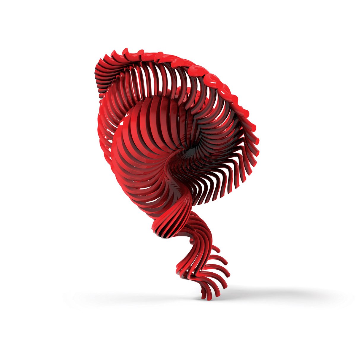 Geometric Abstract Print By Mattia Paoli, 39 X 39", Fire, Original Artwork