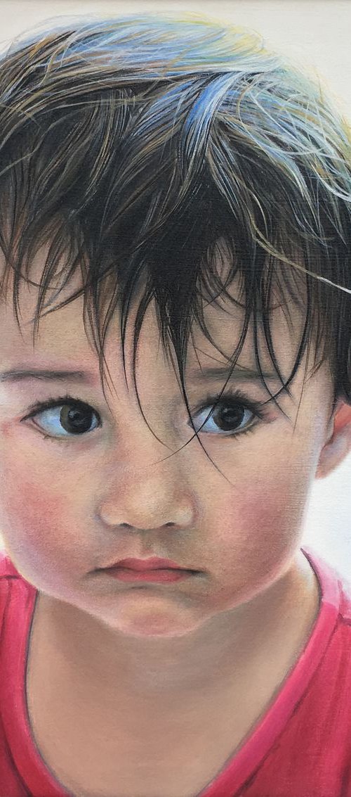 Amelia (52.5 x 50cm) - COMMISSION by David Tracey