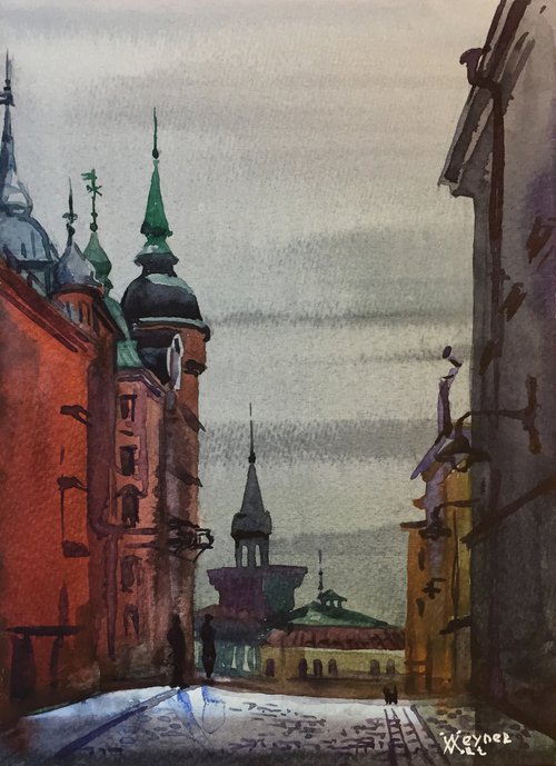 Stockholm. Old city sketch. by Natalia Veyner