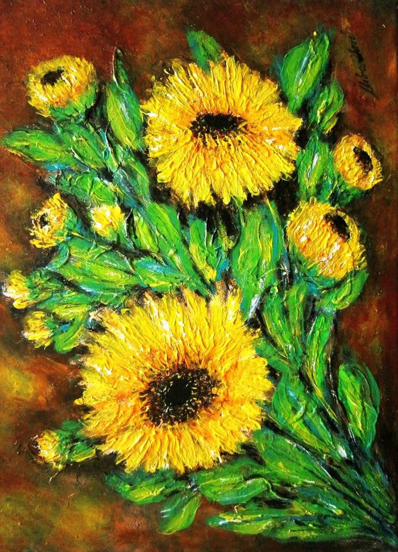 Still life with sunflowers 2