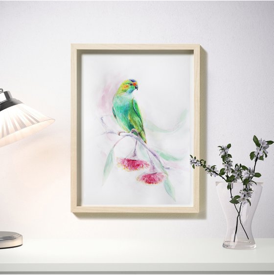 Watercolor painting Bird