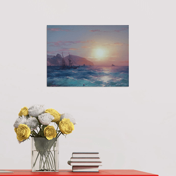 Inspired by Aivazovsky - Seascape(30x40cm, oil painting)