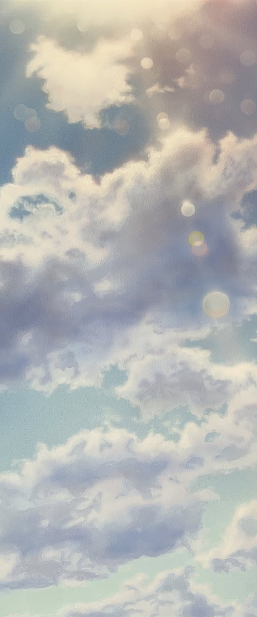 Rays Through Cloud (86 x 114cm) by David Tracey