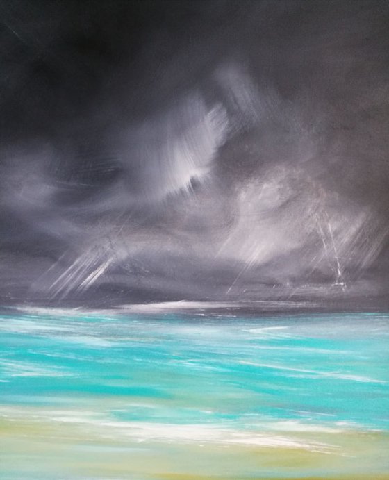 Tempestuous Teal (Seascape)