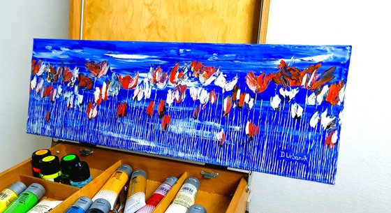 Poppies On Blue Sky 2