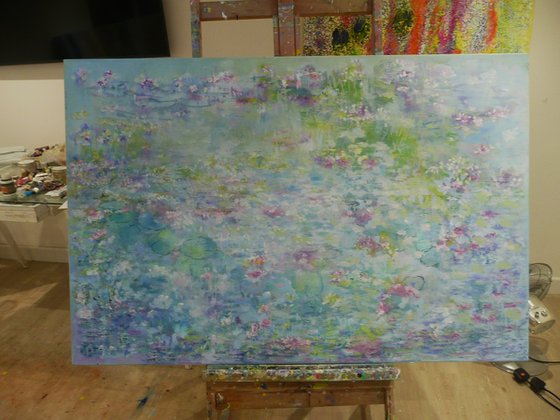 Pale Blue Waterlilies