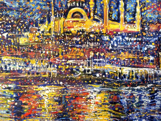 Bosphorus at Starry Night