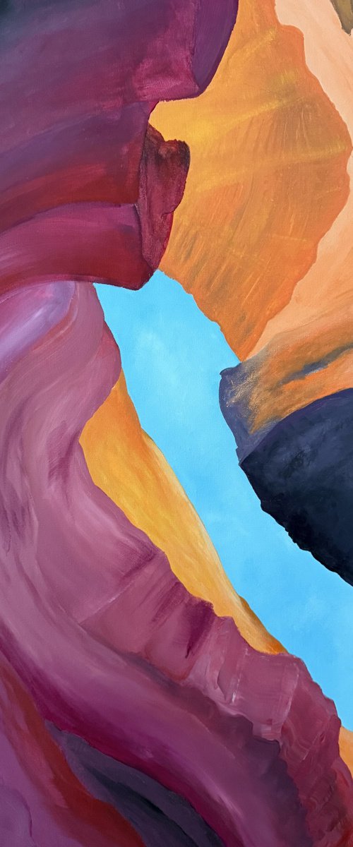 Antelope Canyon Original Lge 2 by Alan Horne Art Originals