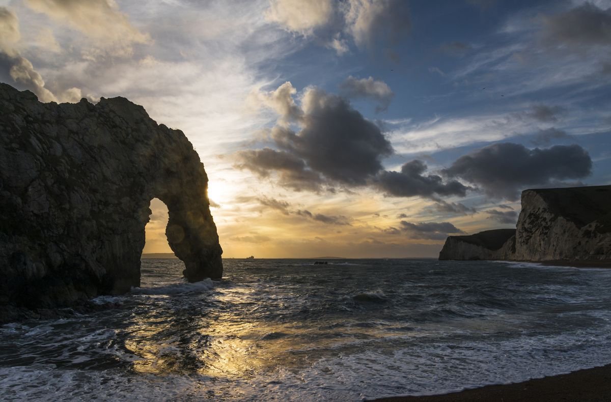 DURDLE DOOR SUNSET by Andrew Lever