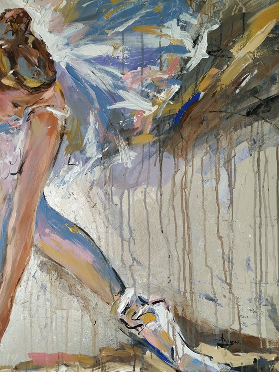 Magic Time  III- Ballerina painting-Ballet painting