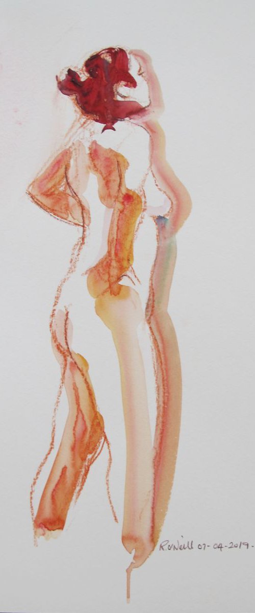 Standing female nude by Rory O’Neill