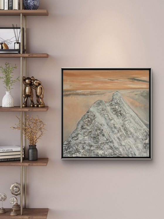 „Where silence dwells“ 74x74x4 cm