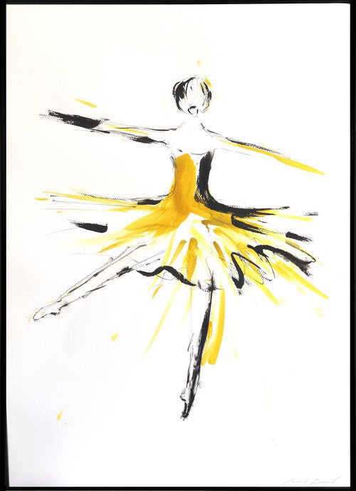 Golden dancer II by Marcela Zemanova
