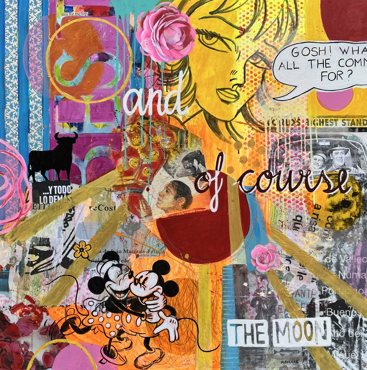And of course the moon by Mari?a Burgaz