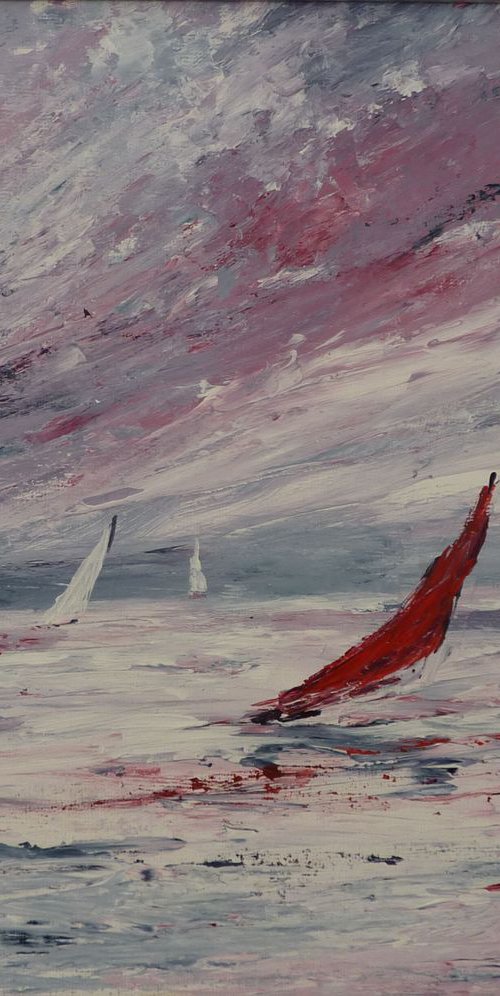 Sailing In  A Squall by Margaret Denholm