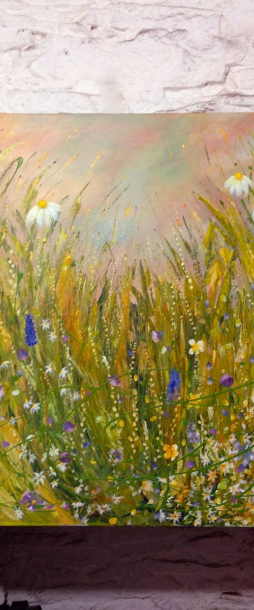 Blooming Golden Glow by Emma Sian Pritchard
