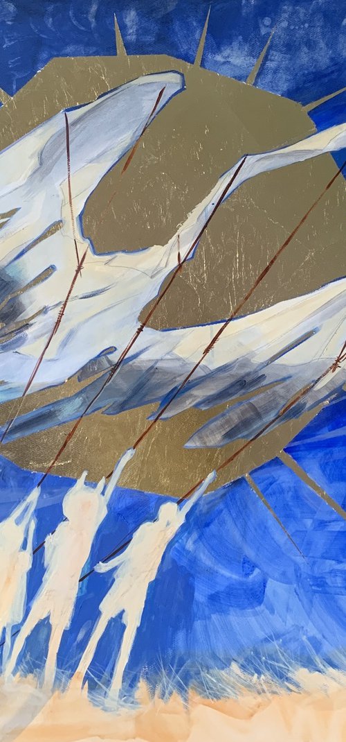 Without Ground, There’ll Be the Sky 115x105 by Liona de Liv