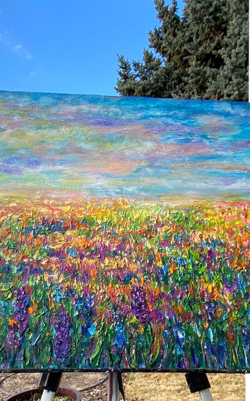 Meadow Light  Commission by Lena Owens at OLena Art