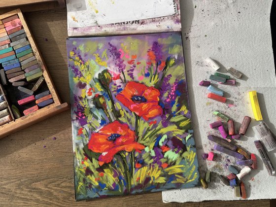 Red poppies