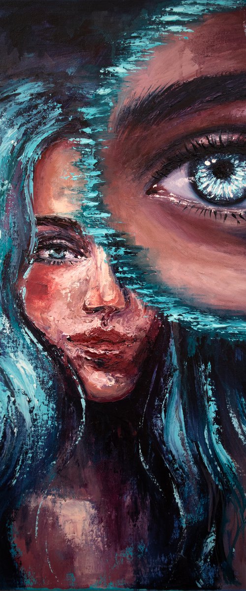 Ocean eyes | 40*50 cm by Lada Ziangirova