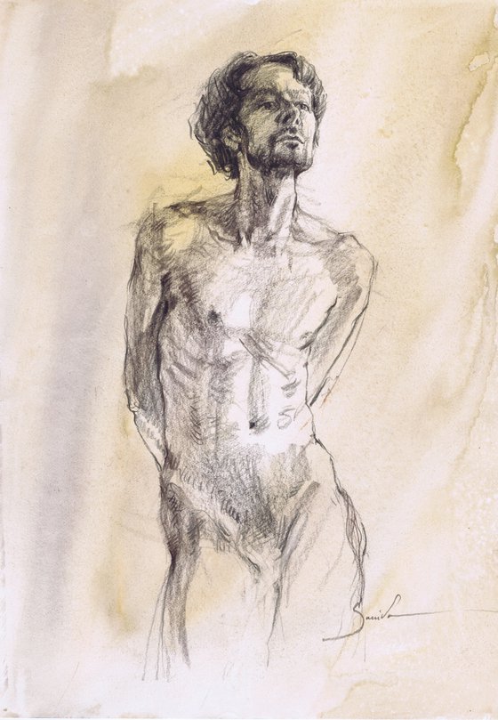 Evocative male form studies