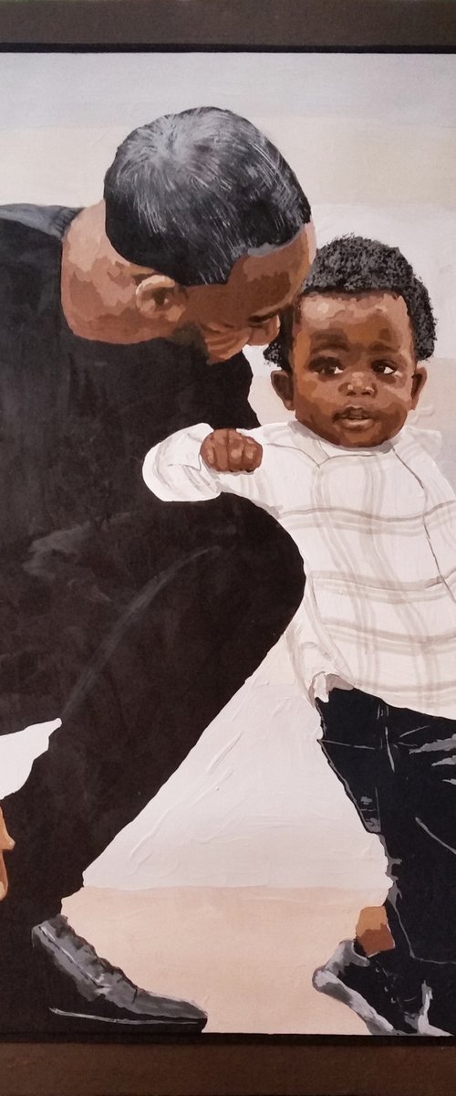 COMMISSION PORTRAIT 28"X36" by Joe McHarg