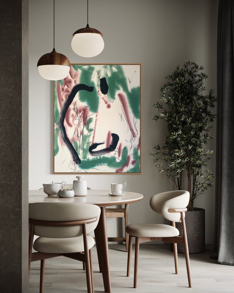 Abstract Oil Painting By Evgenia Makarova, 31 X 39, Field Study, Original Artwork