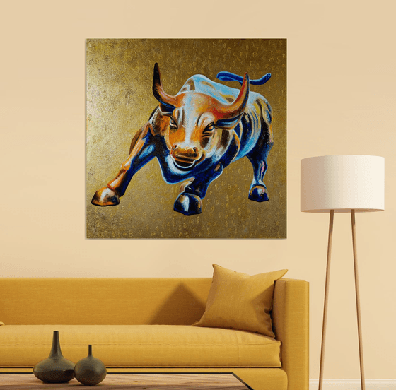 Charging Bull on Wall Street