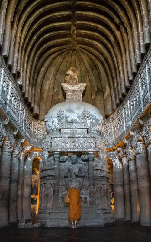 Ajanta Cave 26 by Kevin Standage