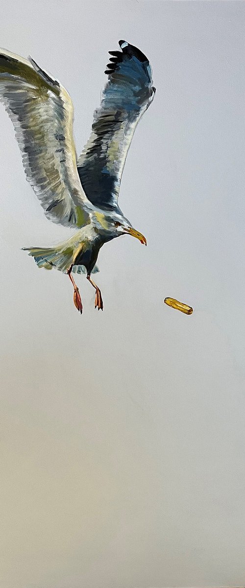 Seagull and Chip by Anna Lockwood