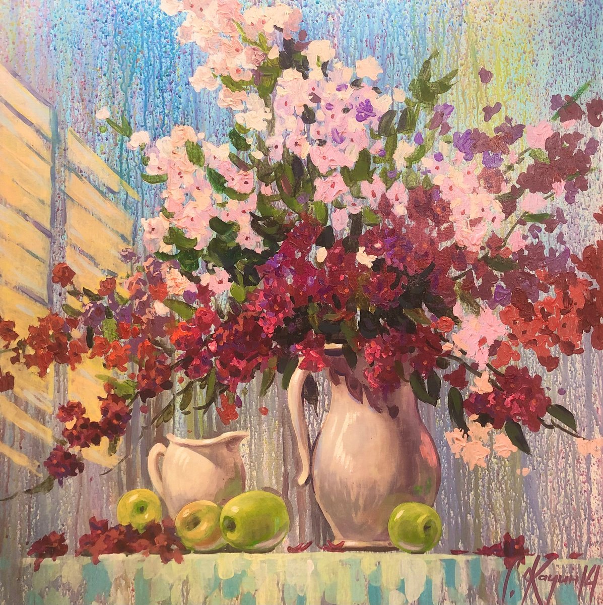 Morning Flowers By Sergey Kachin, 31 X 31, Artwork For Sale On Artfinder