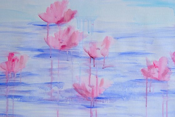 Lilies in Morning Light