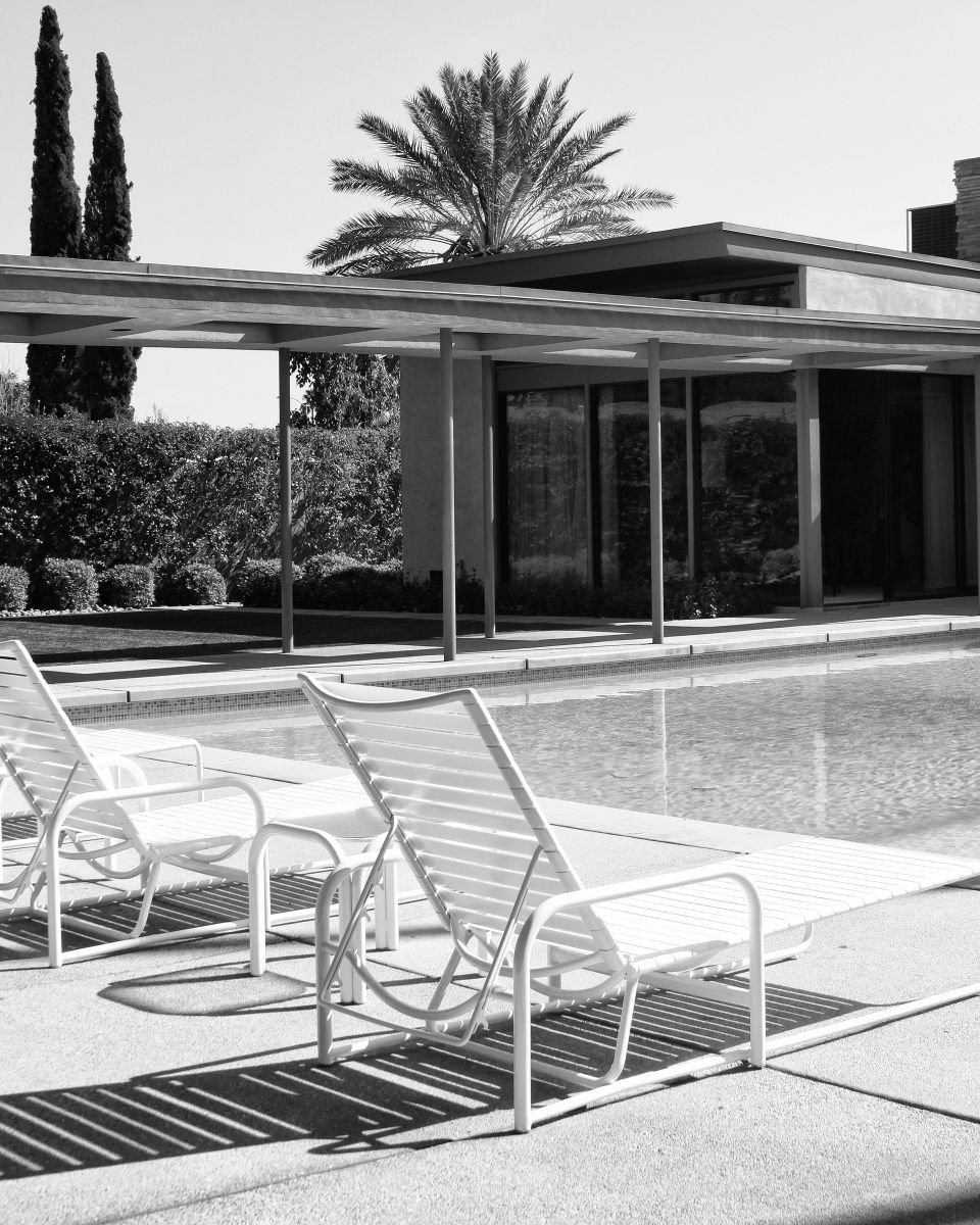 Photorealistic Photograph , Sinatra Pool Eleven Palm Springs Ca By William Dey, 18 X 22, Artwork For Sale On Artfinder