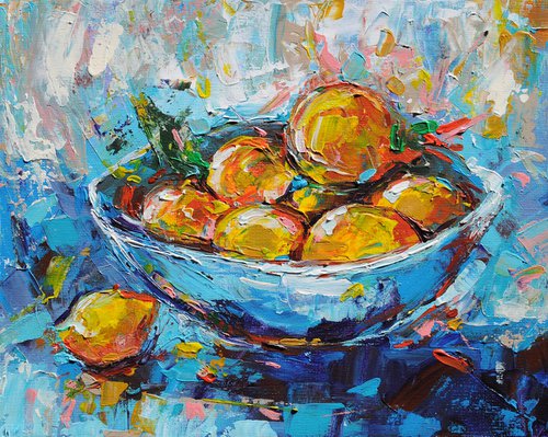 Citrus still life by Liubov Kvashnina