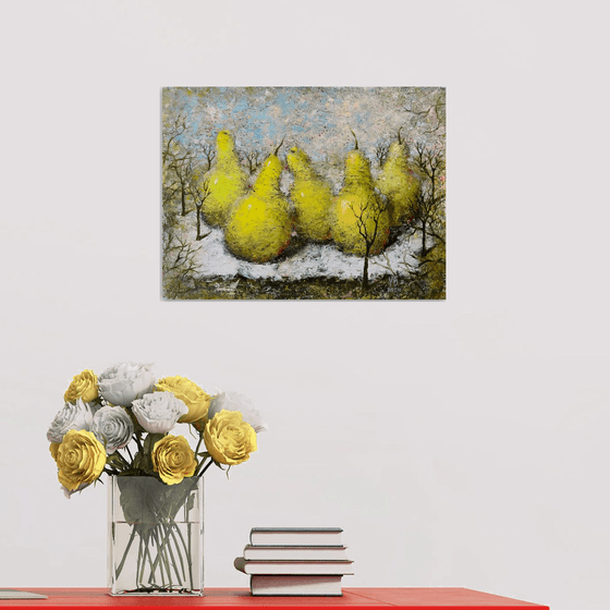 Fruit Pears in nature