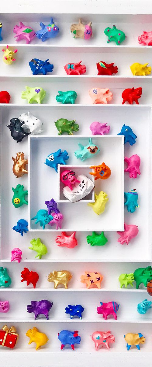 Square Pig #Happy Moments by Seunghwui Koo