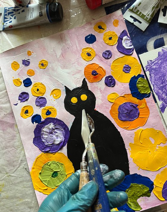 Kandinsky Flowers Painting