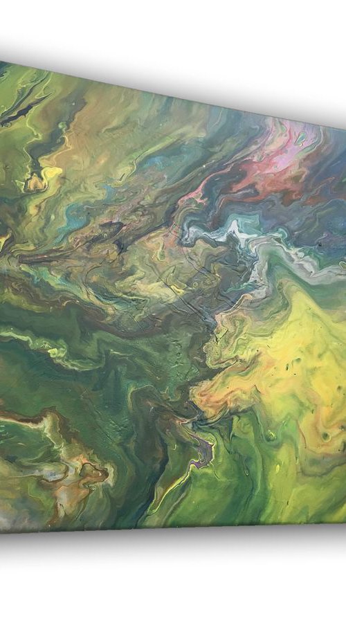 "Jungle Boogie" - Original Abstract PMS Acrylic Painting - 20 x 16 inches by Preston M. Smith (PMS)