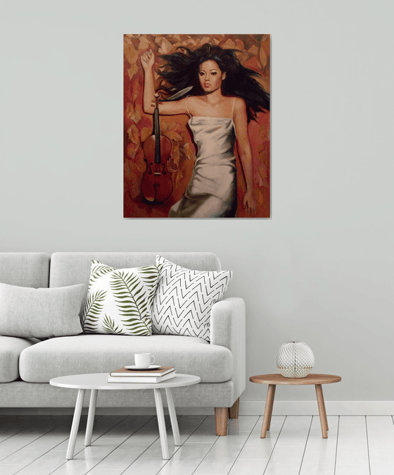 Vanessa Mae - 80 x 100cm