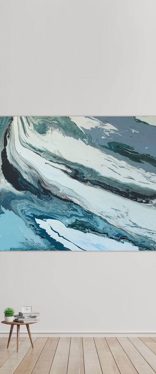 Emerald Meander 200cm x 100cm by Sean Knipe