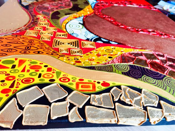 Klimt inspired abstract
