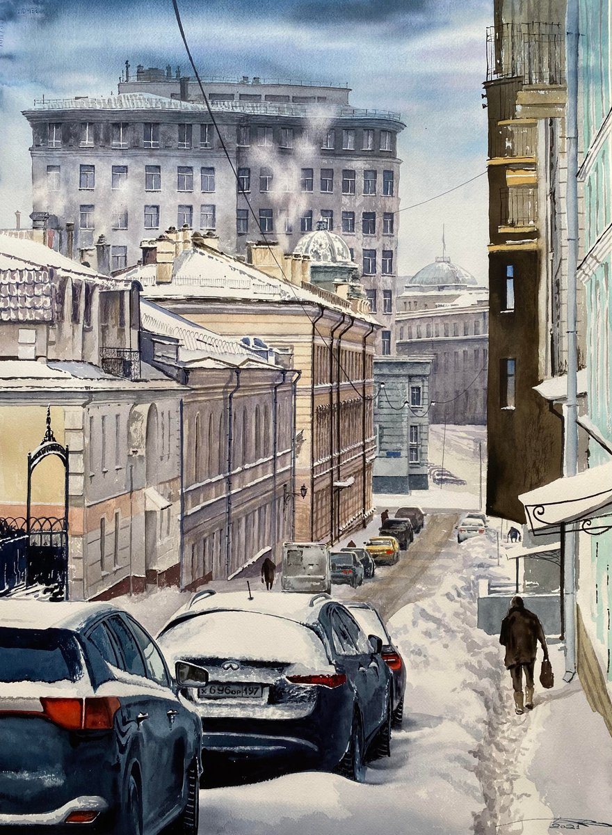 Winter in Moscow by Igor Dubovoy